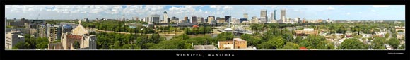 winnipeg panoramic stock photography