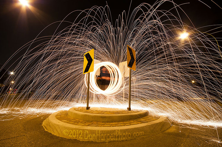 Steel wool long exposure