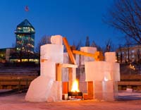 Forks warming huts, Winnipeg